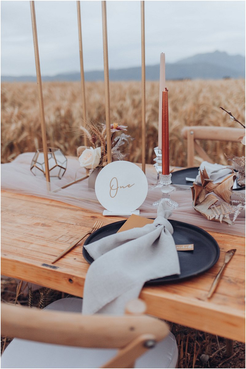 wheat fields wedding inspiration