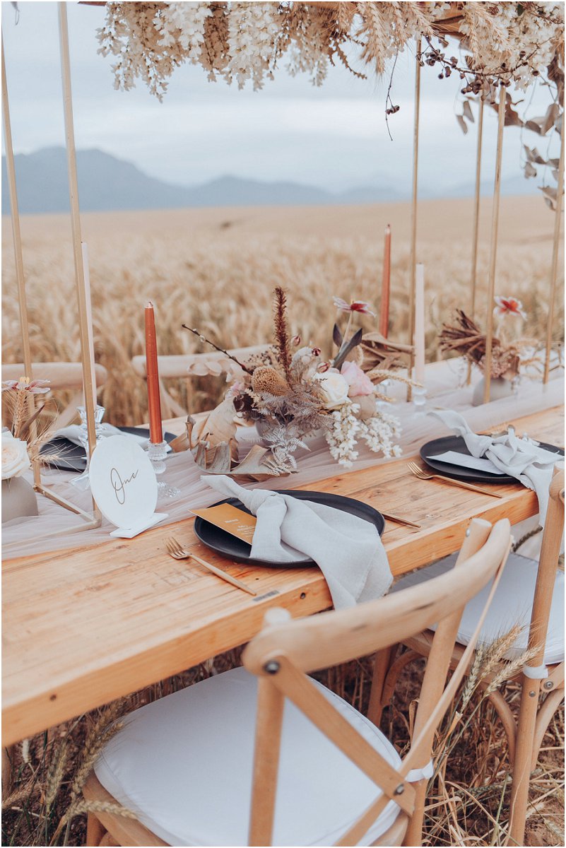 wheat fields wedding inspiration