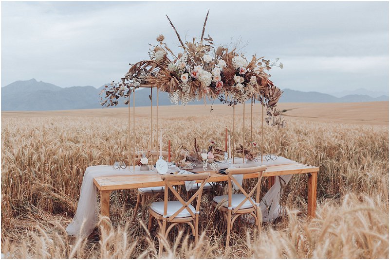 wheat fields wedding inspiration