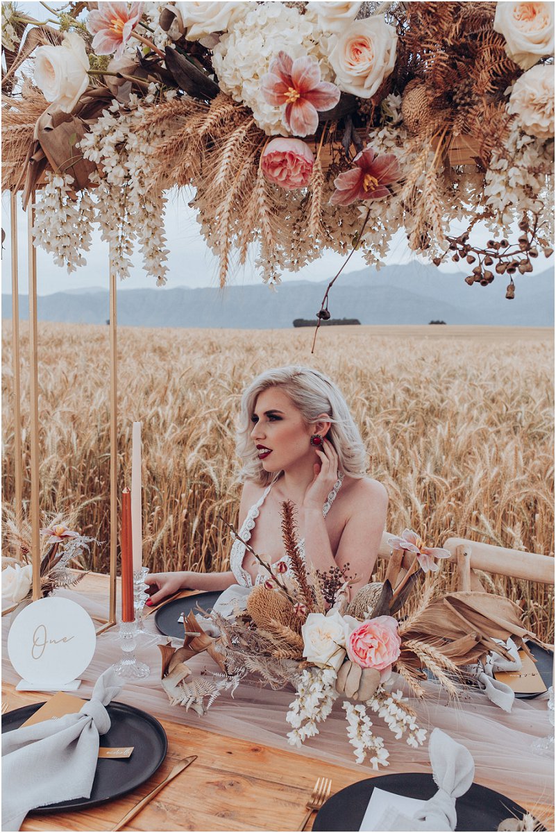 wheat fields wedding inspiration