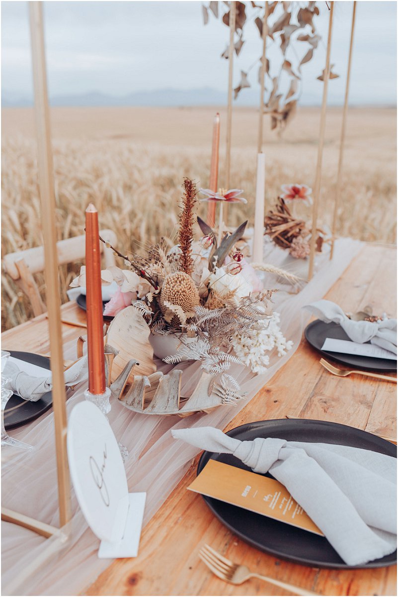 wheat fields wedding inspiration