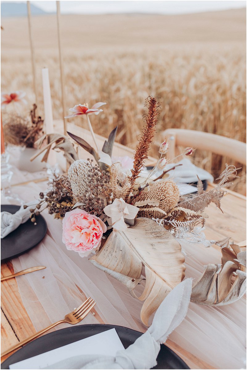 wheat fields wedding inspiration