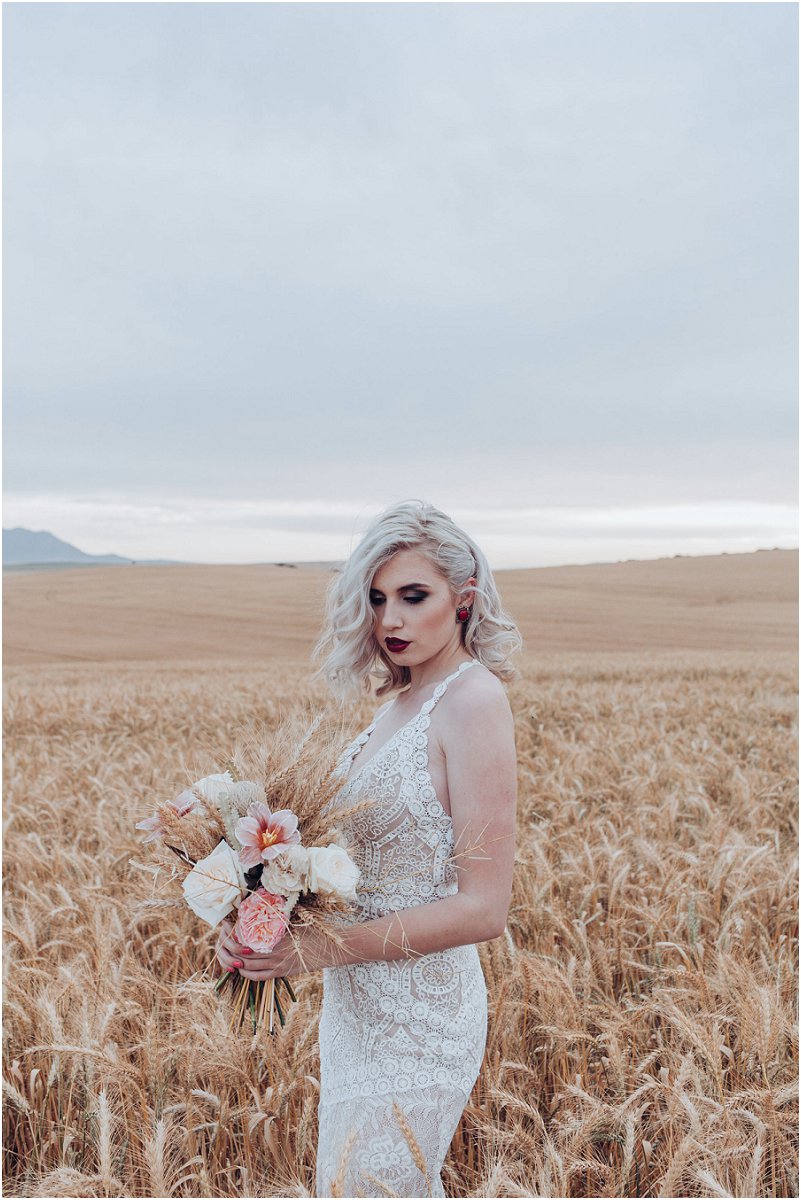 wheat fields wedding inspiration