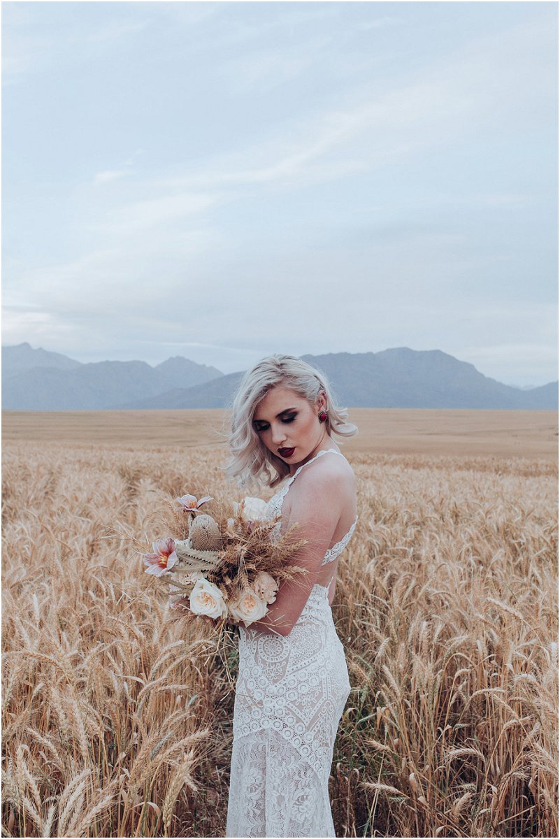 wheat fields wedding inspiration