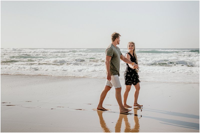 verlowing fotosessie op die strand