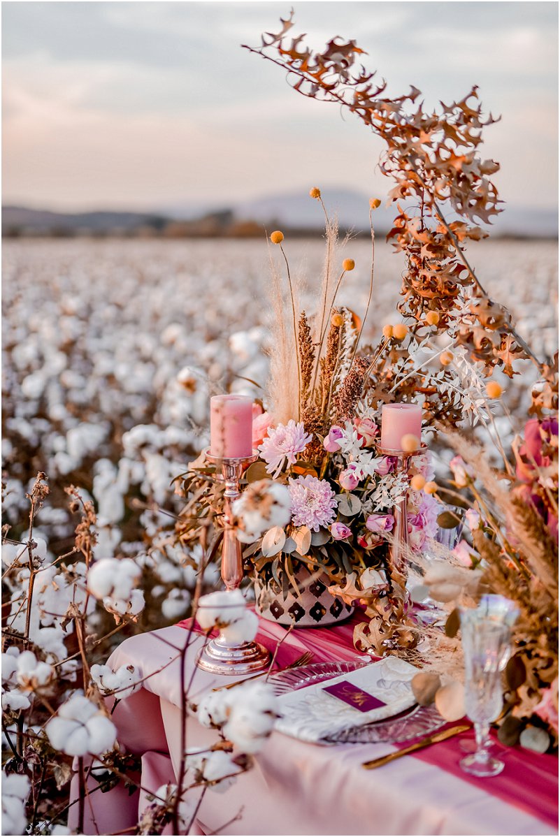 cottonfield wedding inspiration