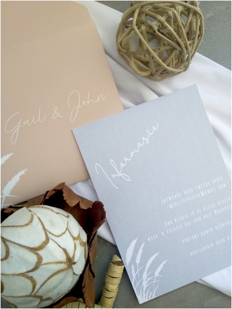 Dried Flower Wedding Invitation Inspiration