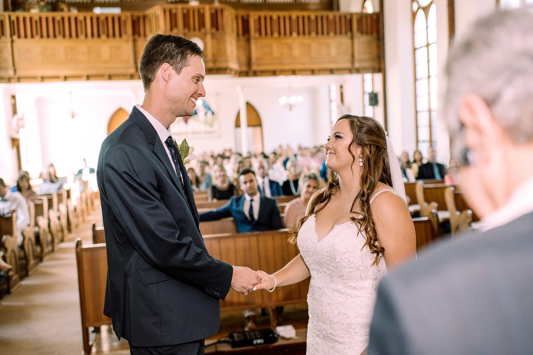 modern farm wedding