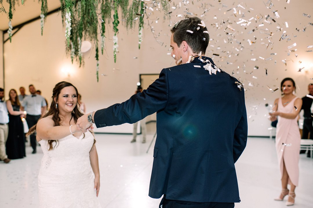 modern farm wedding