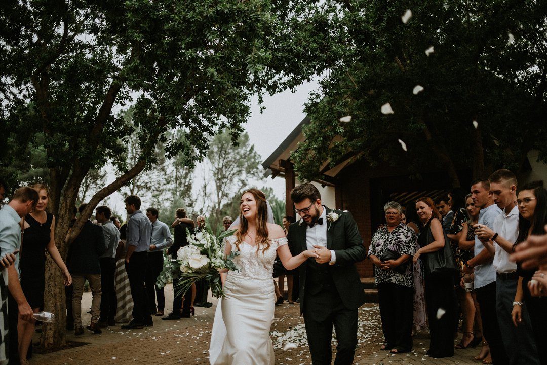 dark green wedding