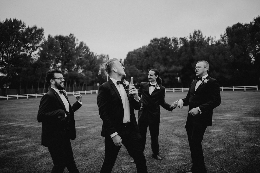 dark green wedding