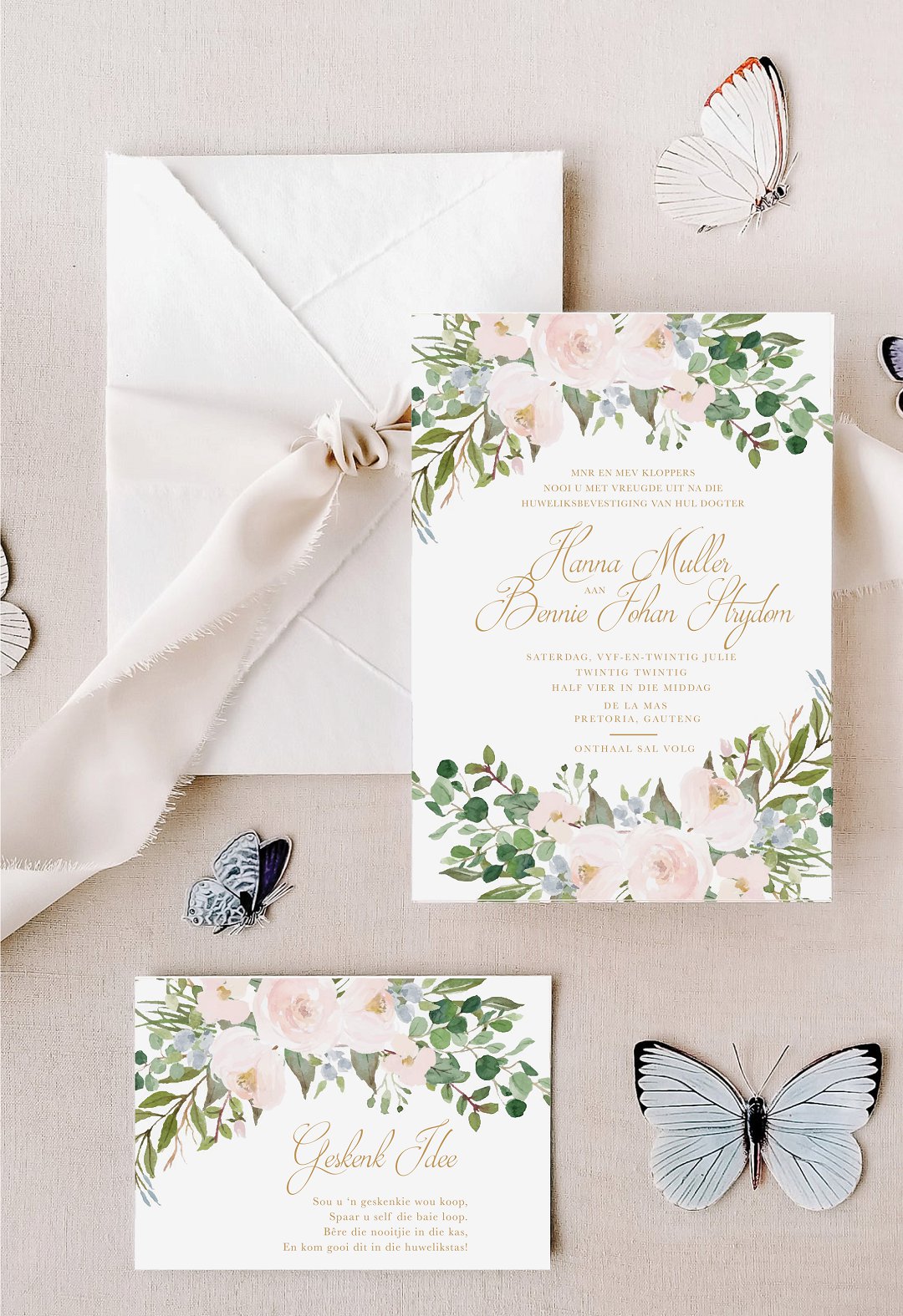 Soft Pastel Wedding Invitations