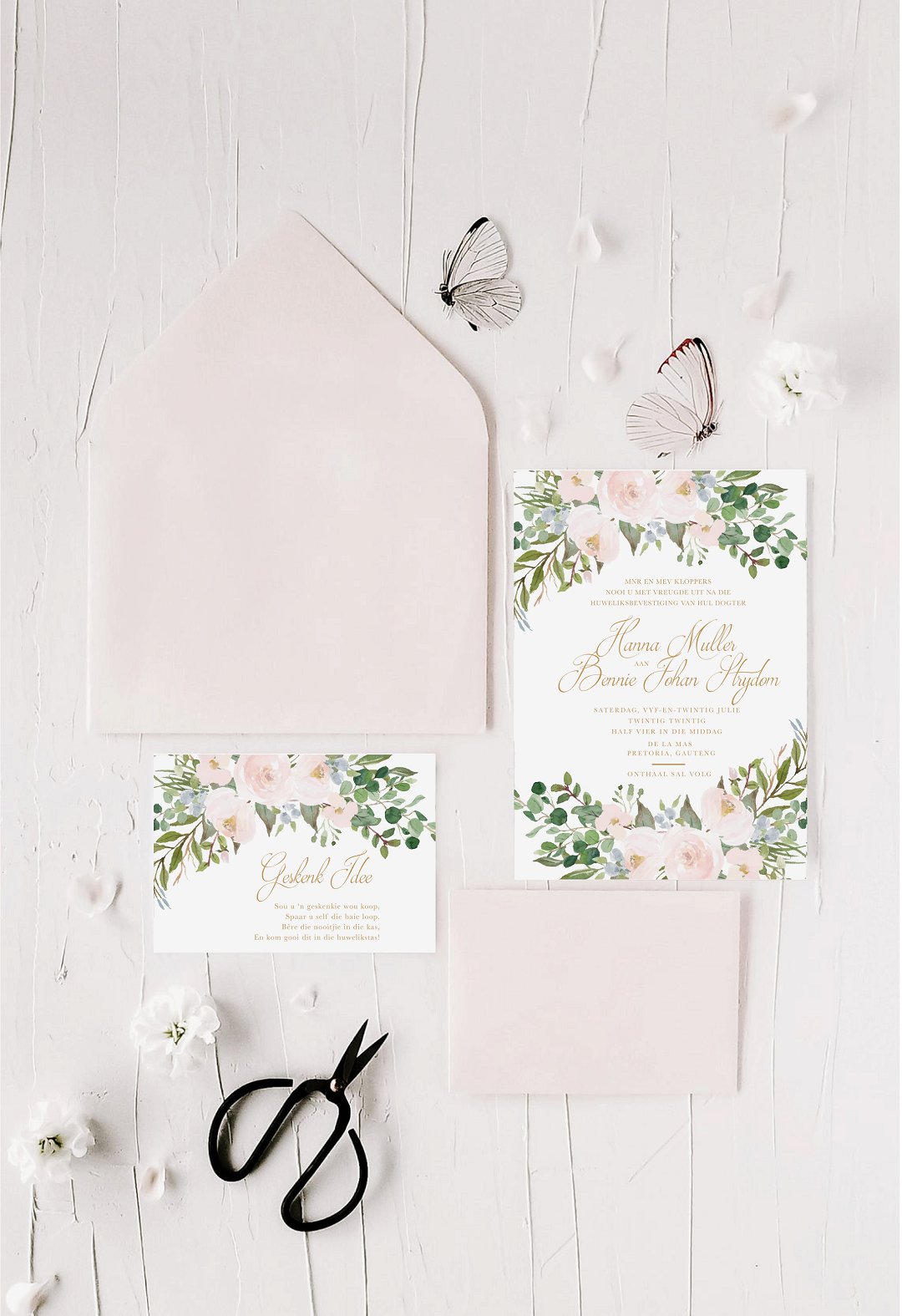 Soft Pastel Wedding Invitations