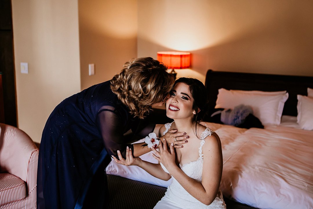 Bride getting ready photos