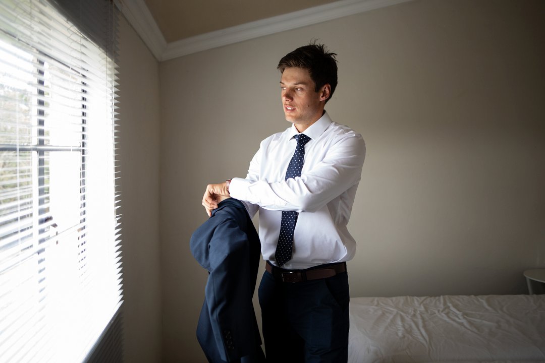 groom getting ready photography