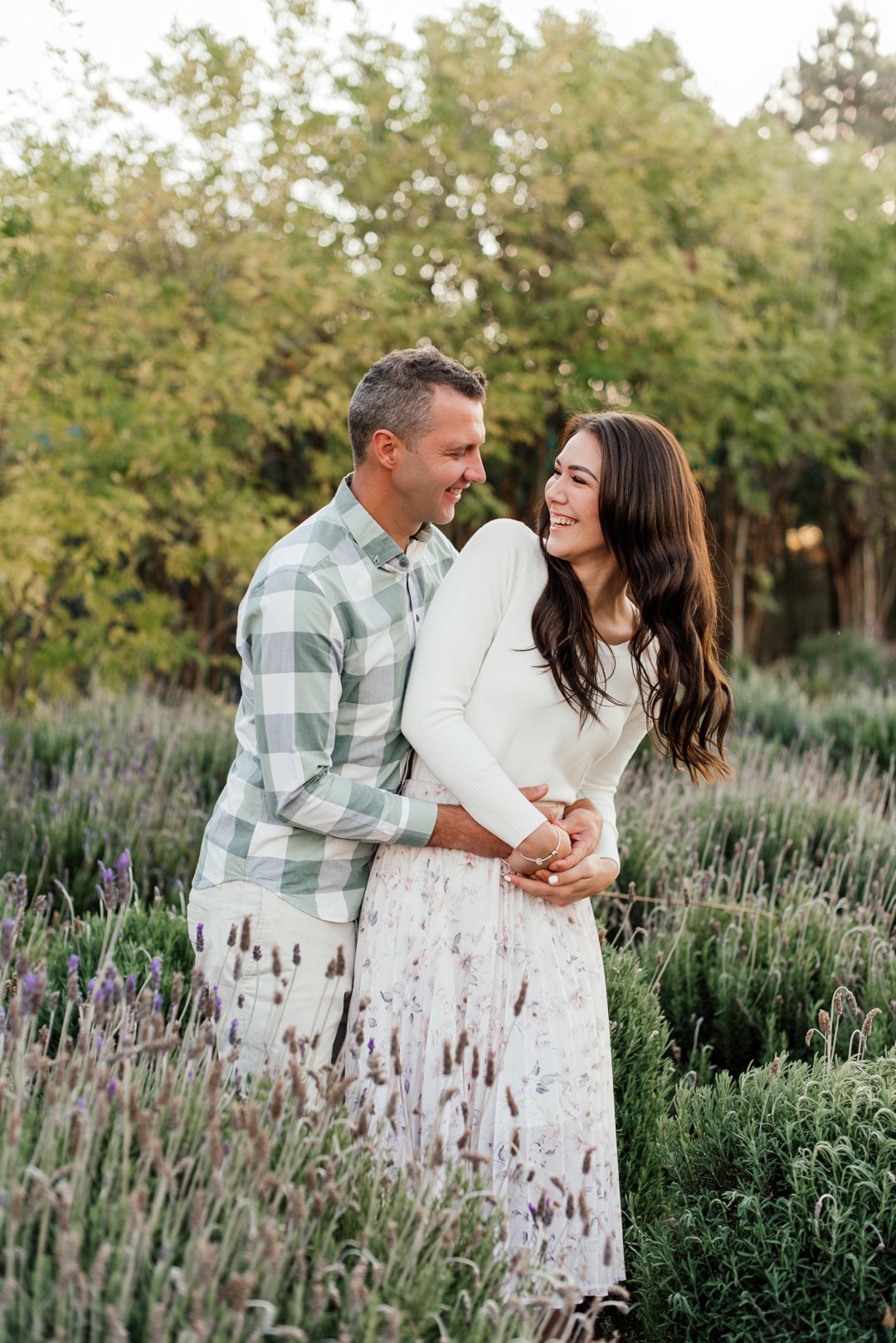 lavender field engagement shoot