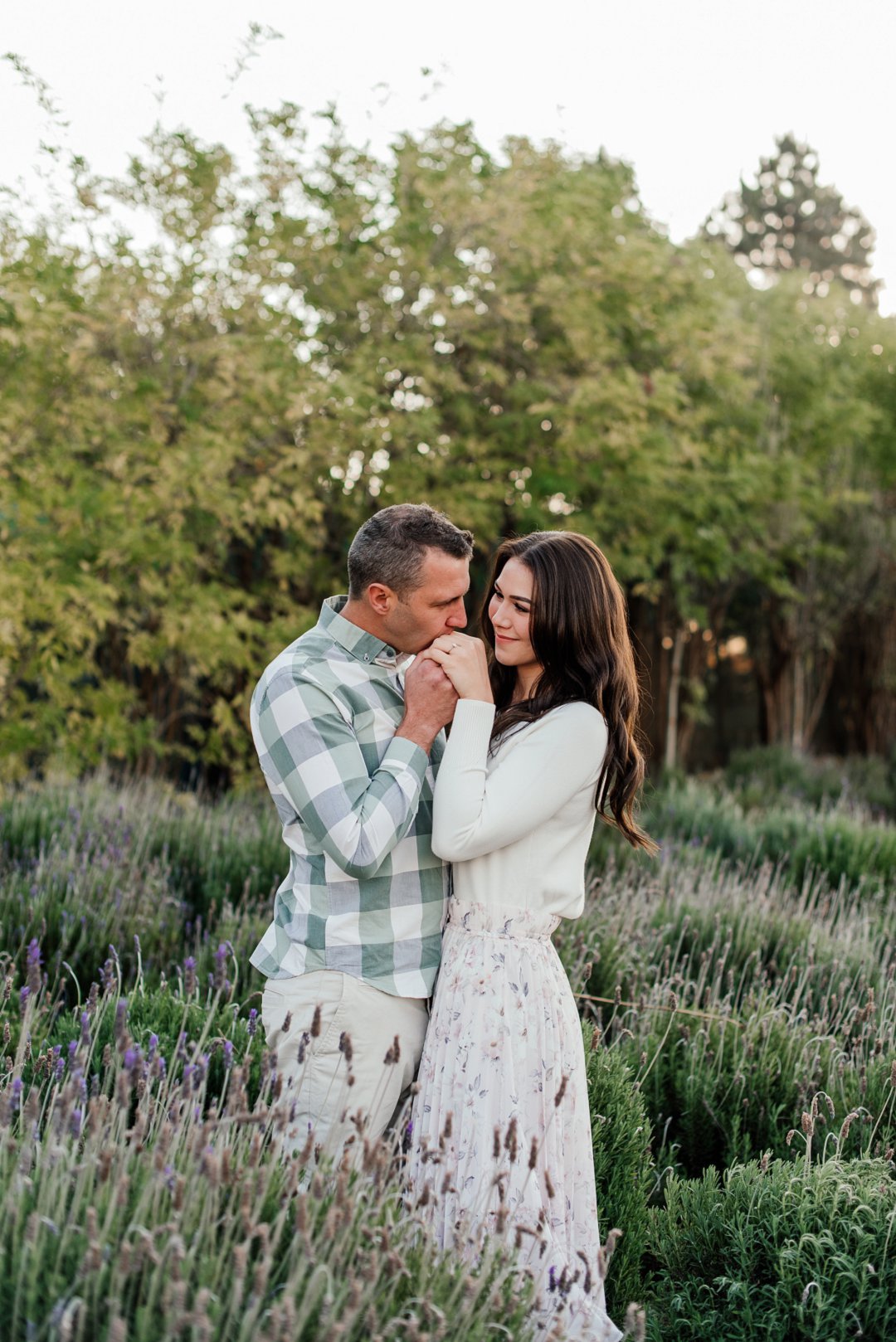 lavender field engagement shoot