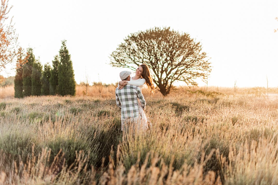 lavender field engagement shoot