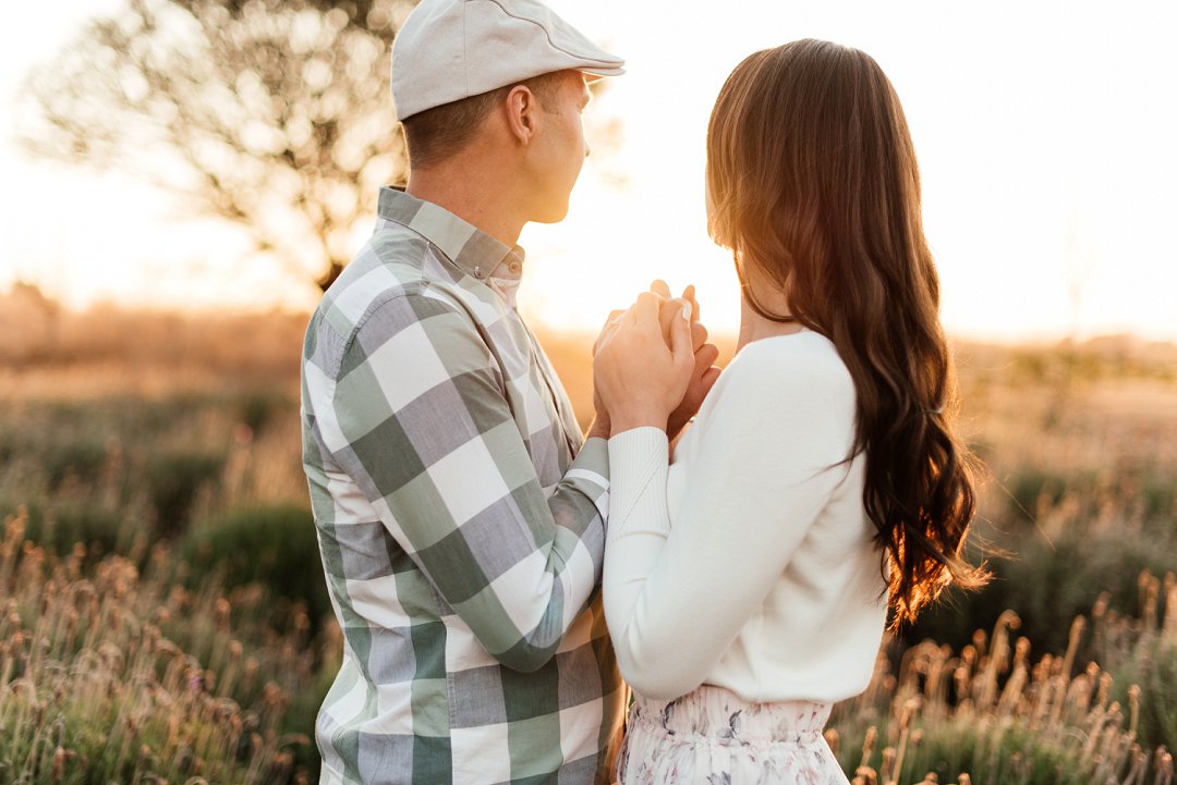 lavender field engagement shoot