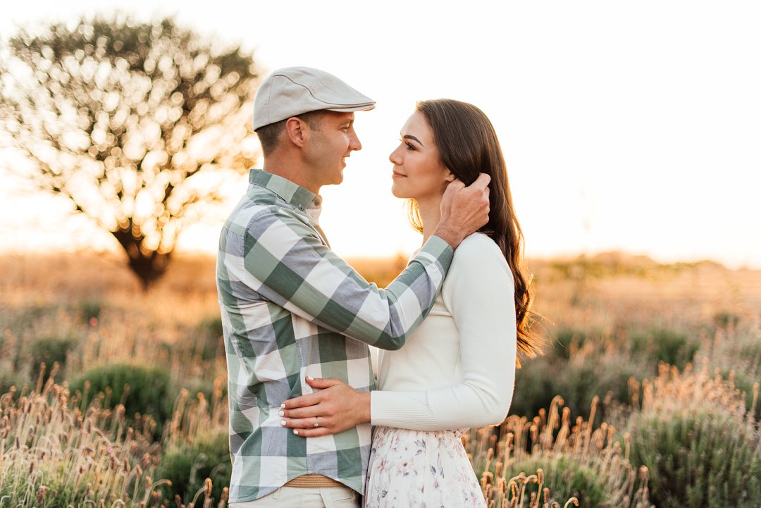 lavender field engagement shoot