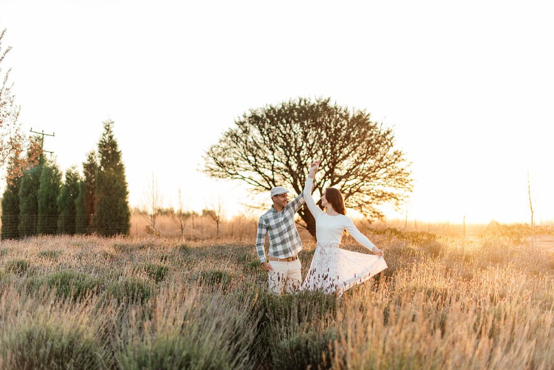 lavender field engagement shoot