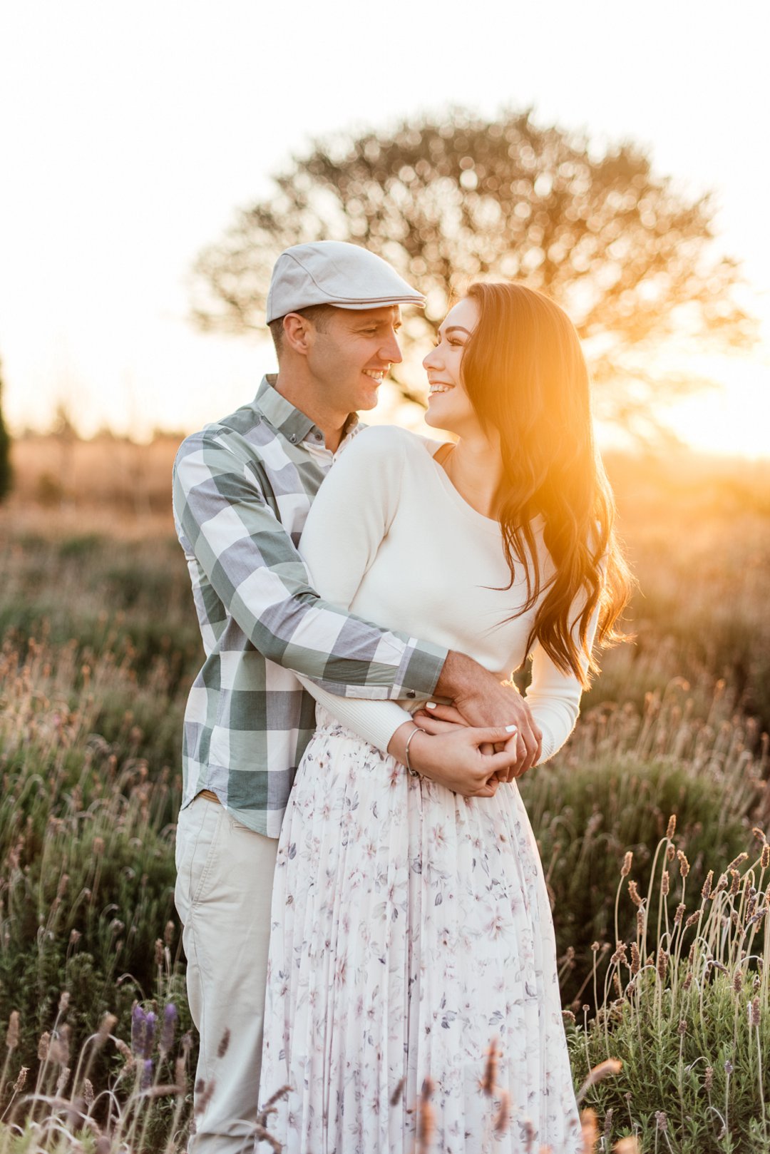 lavender field engagement shoot