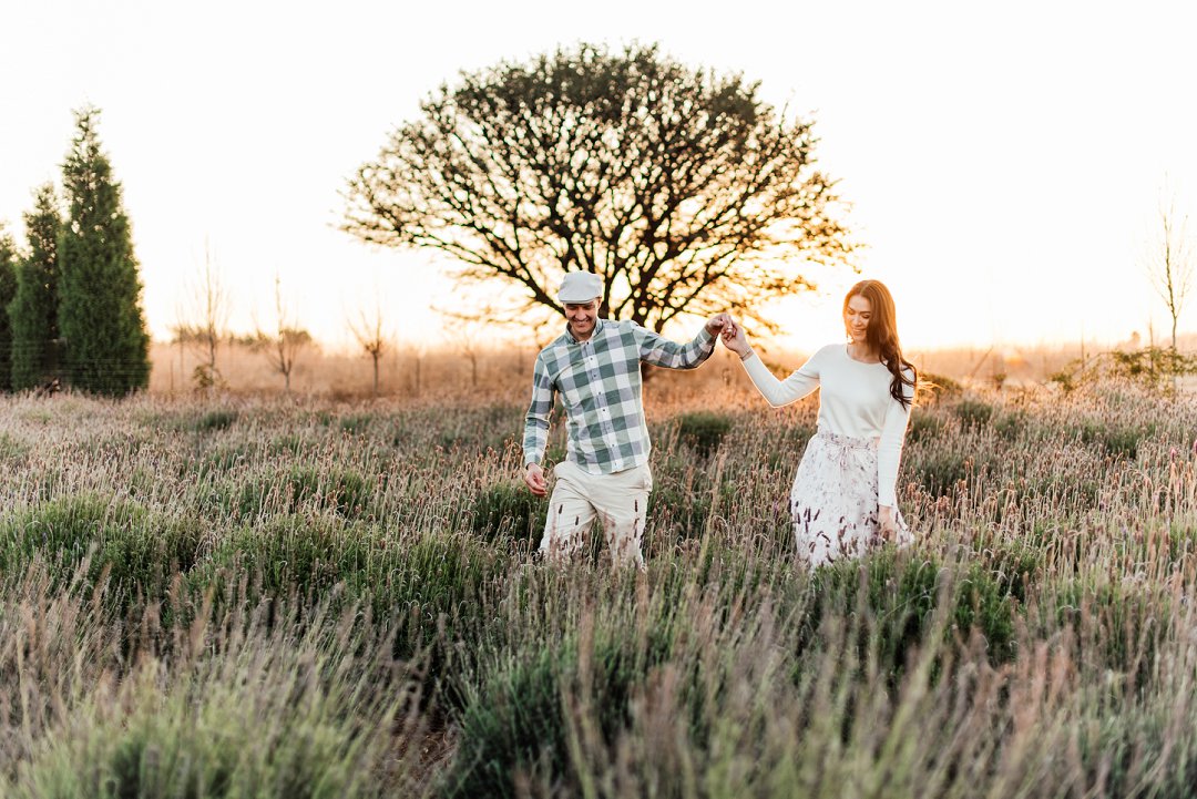 lavender field engagement shoot