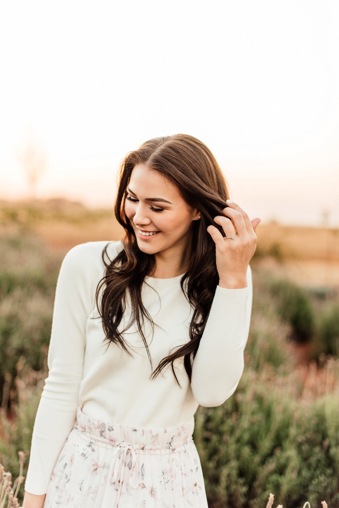 lavender field engagement shoot