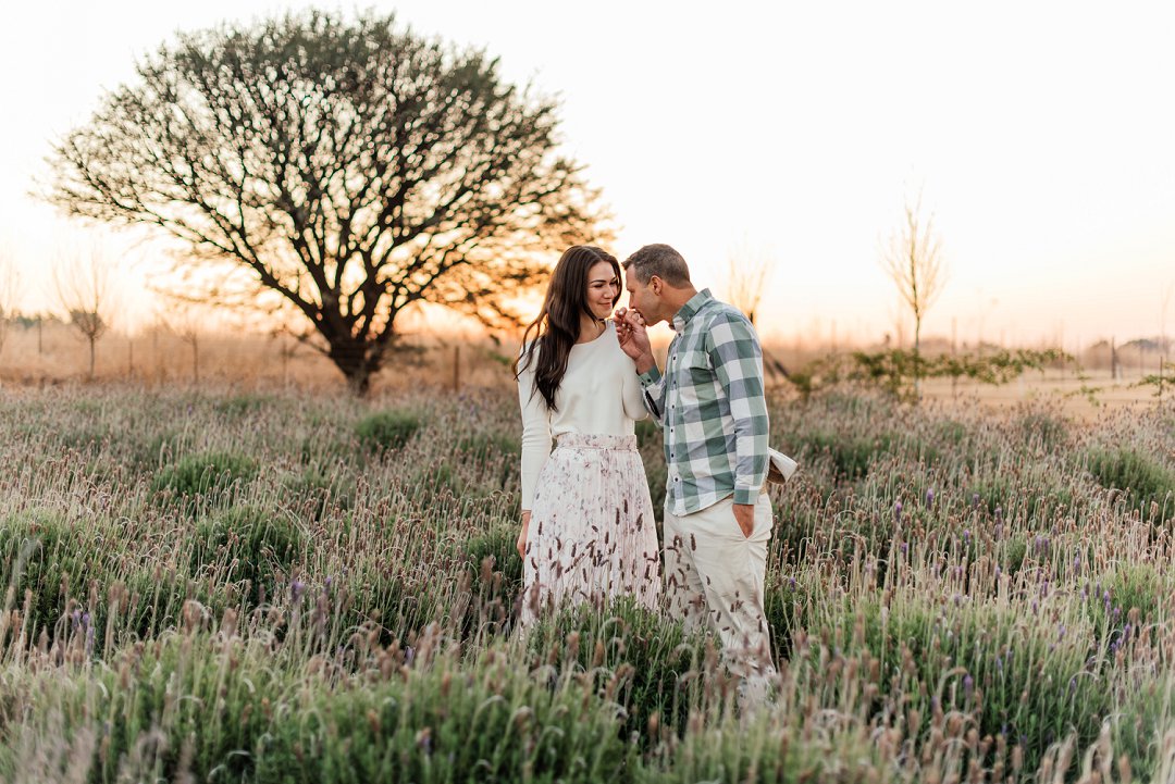 lavender field engagement shoot