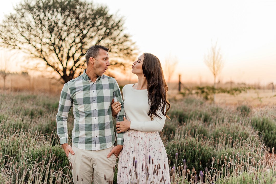 lavender field engagement shoot