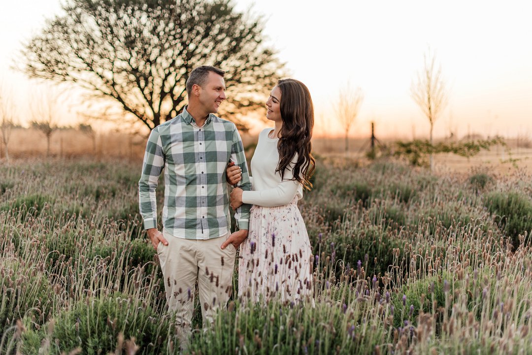 lavender field engagement shoot