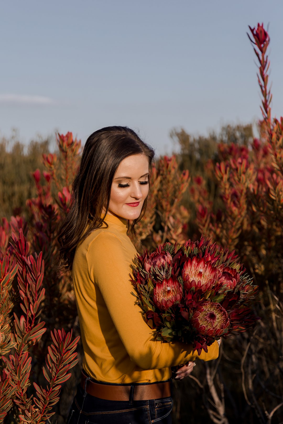 engagement photos between proteas