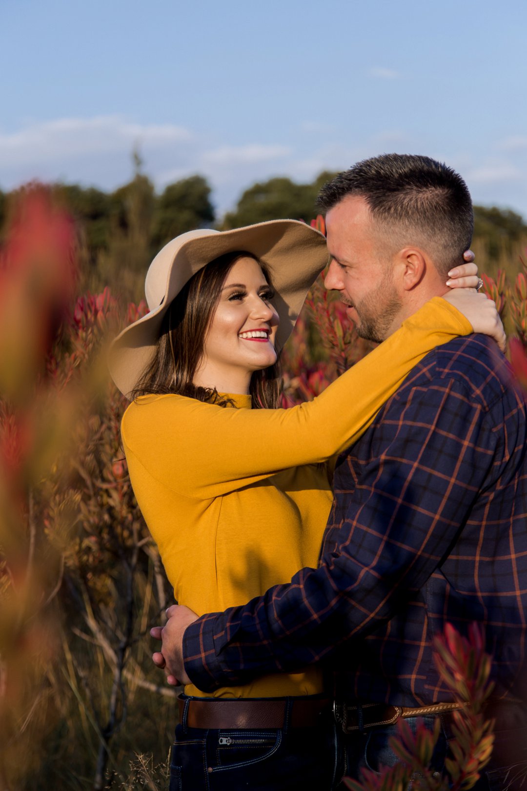 engagement photos between proteas