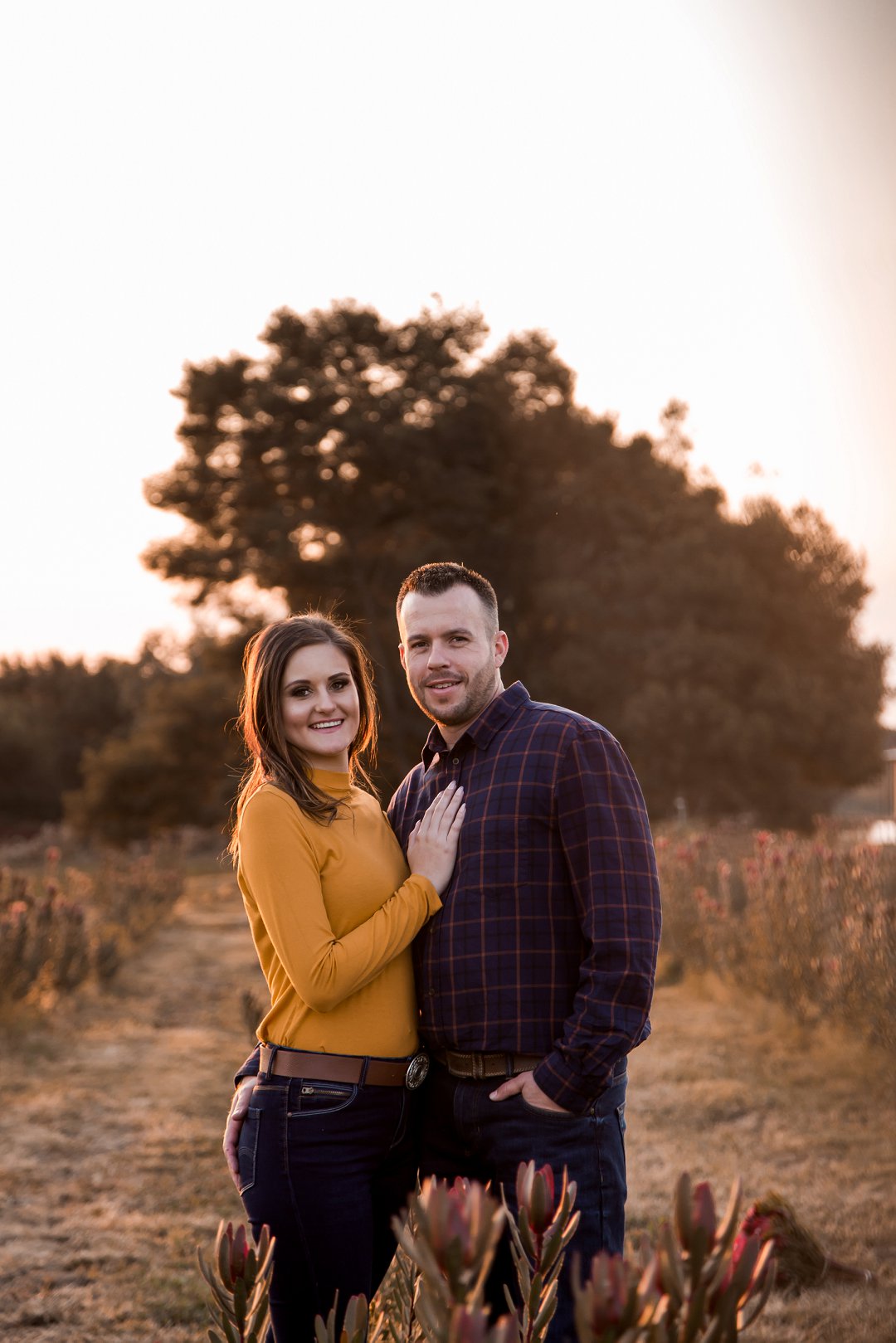 engagement photos between proteas