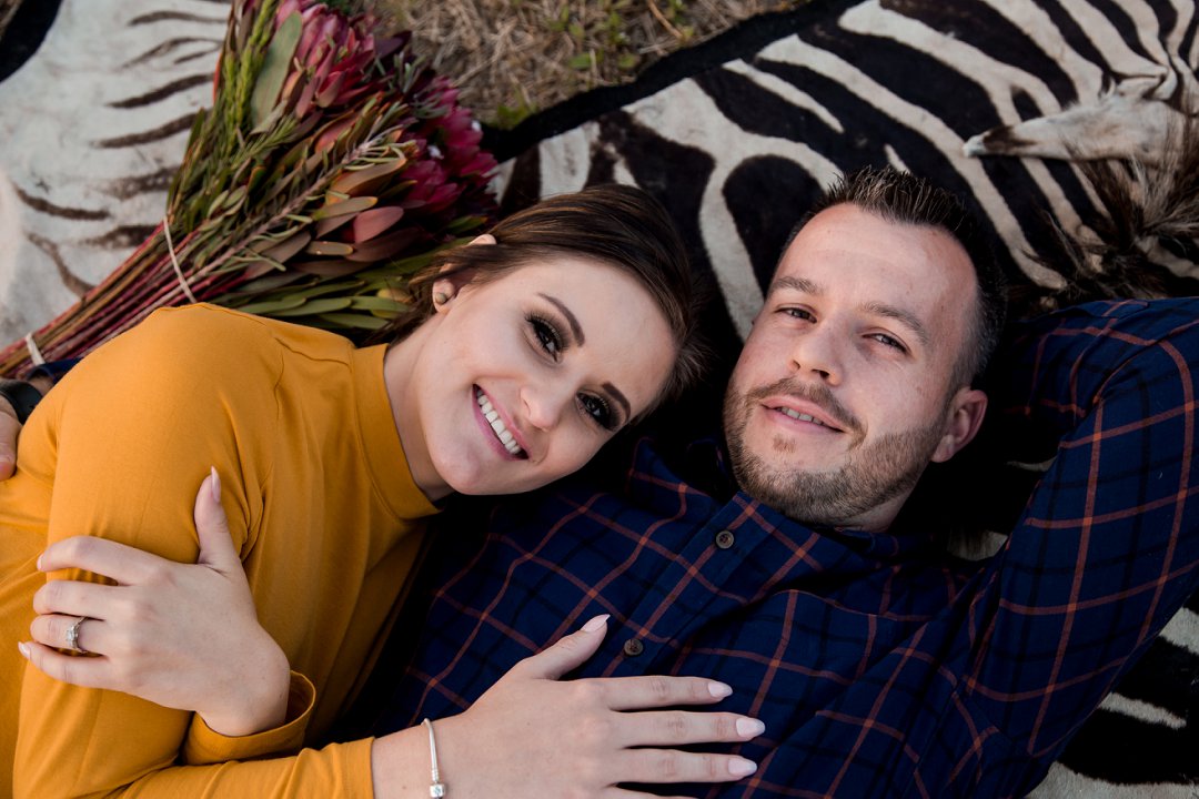 engagement photos between proteas