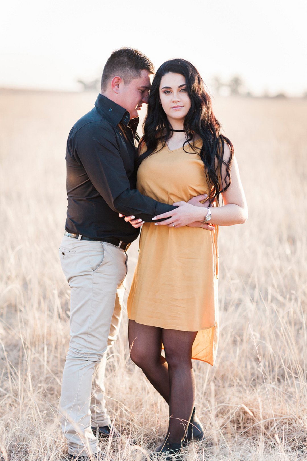 a safari themed engagement shoot