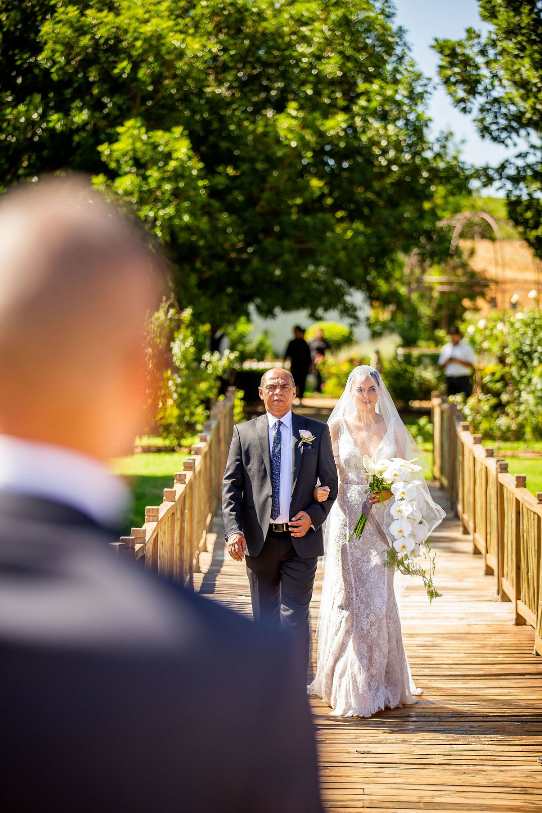 wedding ceremony at au de hex in Wellington Cape Town