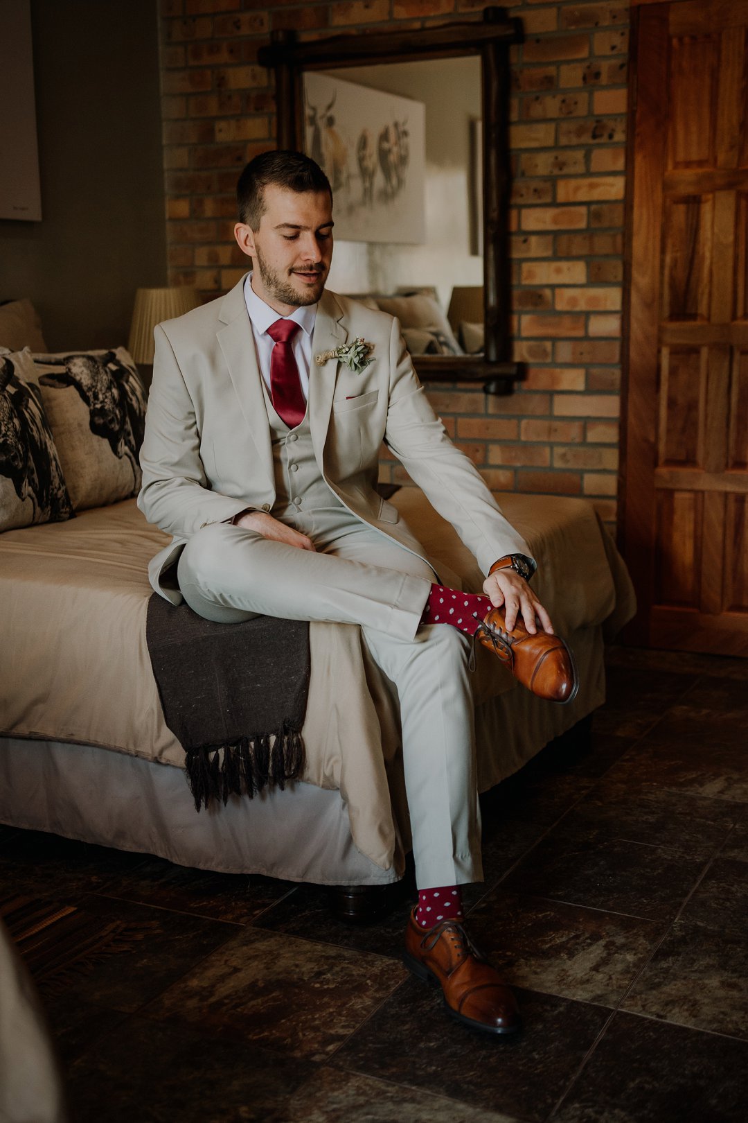 groom getting ready photos