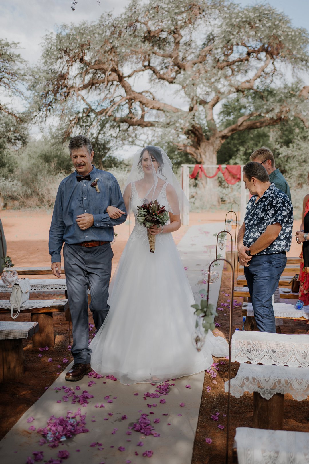 open air wedding chapel under a big tree