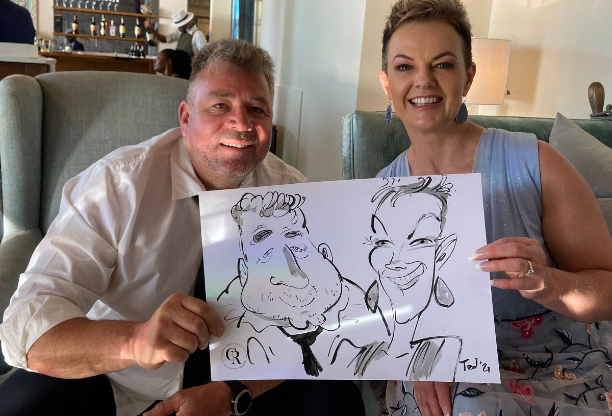 caricature artist cape town