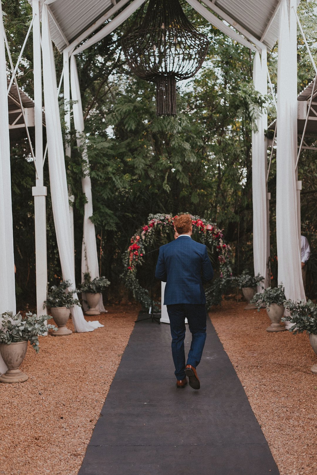 wedding ceremony at de harte wedding venue